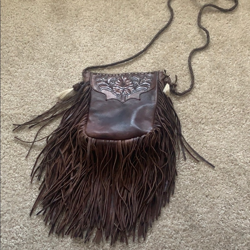 Free People Brown Leather Bag